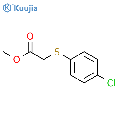 Acetic acid,2-[(4-chlorophenyl)thio]-, methyl ester structure