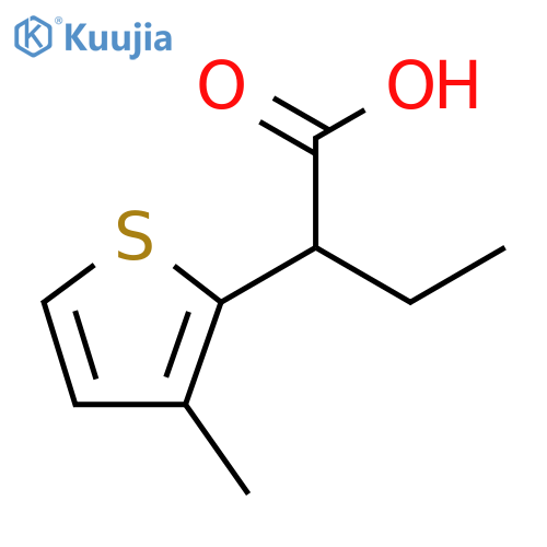 2-(3-methylthiophen-2-yl)butanoic acid structure