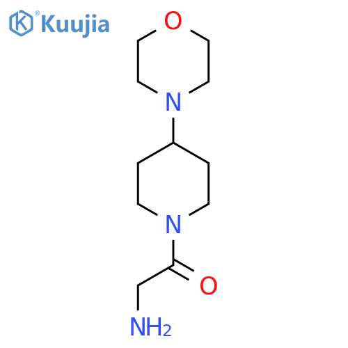 2-Amino-1-[4-(morpholin-4-yl)piperidin-1-yl]ethan-1-one structure