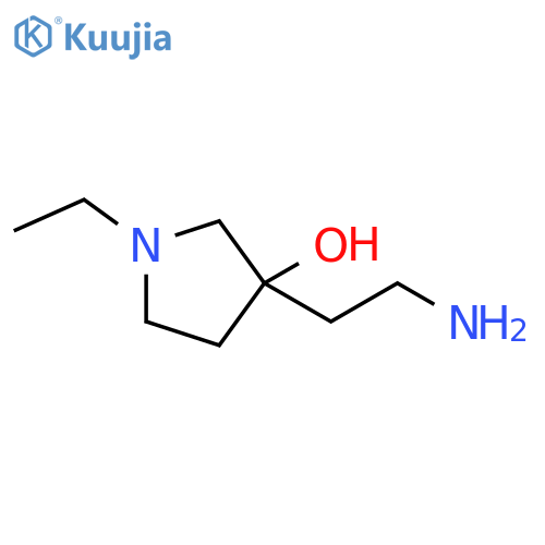 3-Pyrrolidinol, 3-(2-aminoethyl)-1-ethyl- structure