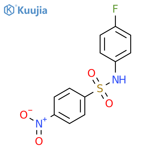 Benzenesulfonamide, N-(4-fluorophenyl)-4-nitro- structure