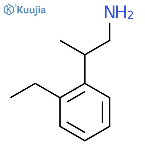 2-(2-ethylphenyl)propan-1-amine structure
