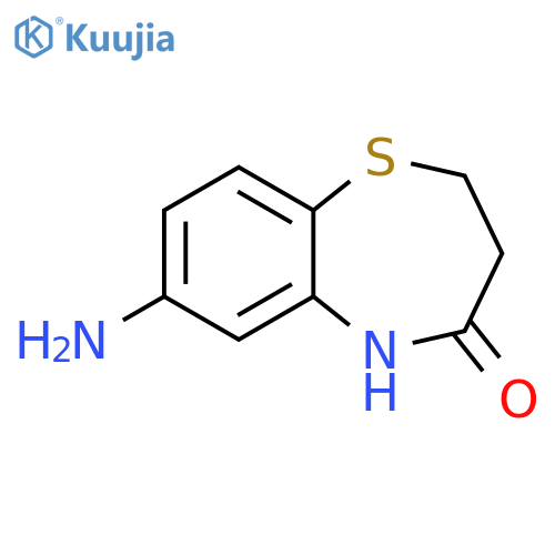 7-Amino-2,3,4,5-tetrahydro-1,5-benzothiazepin-4-one structure