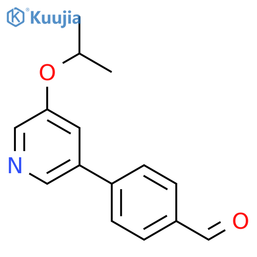 4-(5-Isopropoxypyridin-3-yl)benzaldehyde structure