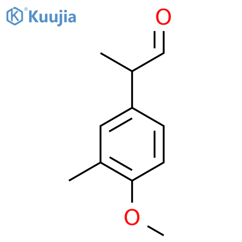 3-(4-methoxy-3-methylphenyl)propanal structure