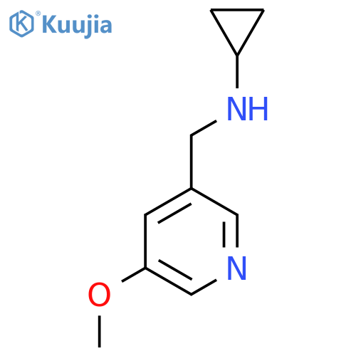 Cyclopropyl-(5-methoxypyridin-3-ylmethyl)-amine structure