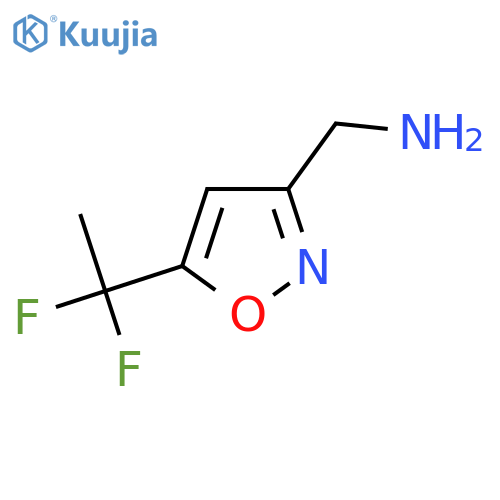 [5-(1,1-Difluoroethyl)-1,2-oxazol-3-yl]methanamine structure