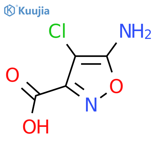 5-Amino-4-chloro-1,2-oxazole-3-carboxylic acid structure