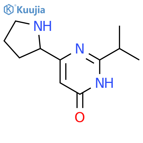 4(3H)-Pyrimidinone, 2-(1-methylethyl)-6-(2-pyrrolidinyl)- structure