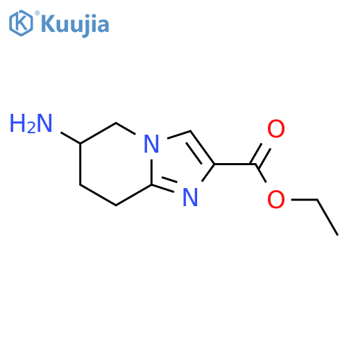 Ethyl 6-amino-5,6,7,8-tetrahydroimidazo[1,2-a]pyridine-2-carboxylate structure
