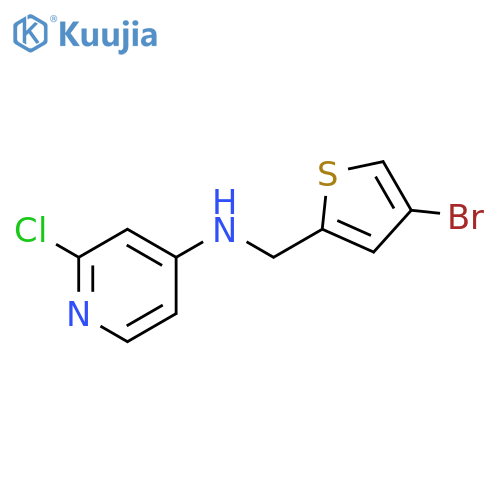 N-(4-bromothiophen-2-yl)methyl-2-chloropyridin-4-amine structure