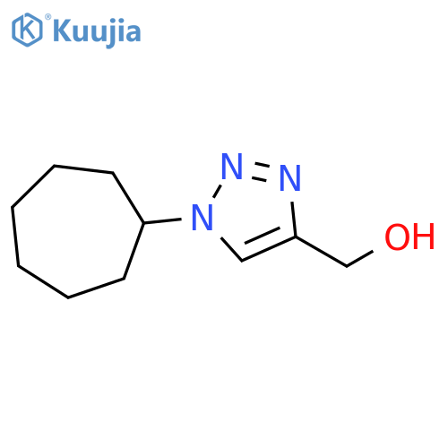 (1-cycloheptyl-1H-1,2,3-triazol-4-yl)methanol structure