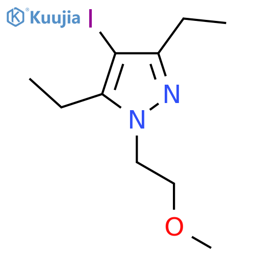 3,5-diethyl-4-iodo-1-(2-methoxyethyl)-1H-pyrazole structure