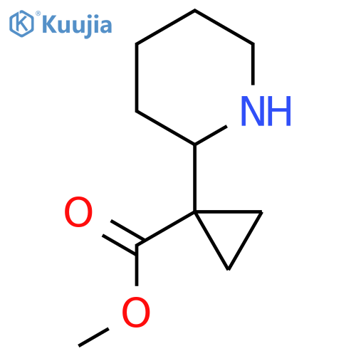 Methyl 1-(piperidin-2-yl)cyclopropane-1-carboxylate structure