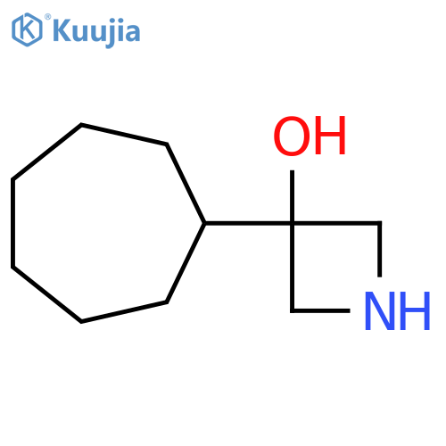 3-cycloheptylazetidin-3-ol structure