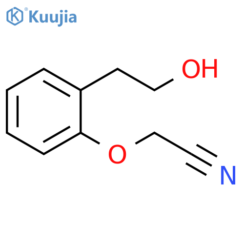 2-2-(2-Hydroxyethyl)phenoxyacetonitrile structure