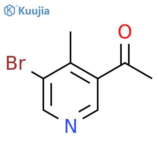 1-(5-bromo-4-methylpyridin-3-yl)ethan-1-one structure
