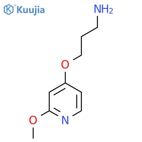 3-(2-methoxypyridin-4-yl)oxypropan-1-amine structure