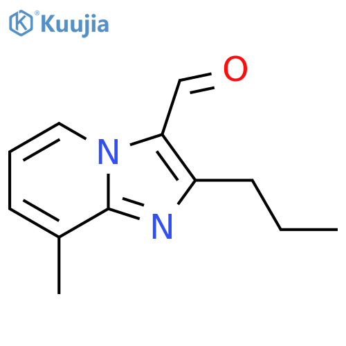 8-methyl-2-propylimidazo1,2-apyridine-3-carbaldehyde structure