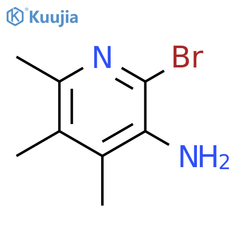 2-bromo-4,5,6-trimethylpyridin-3-amine structure