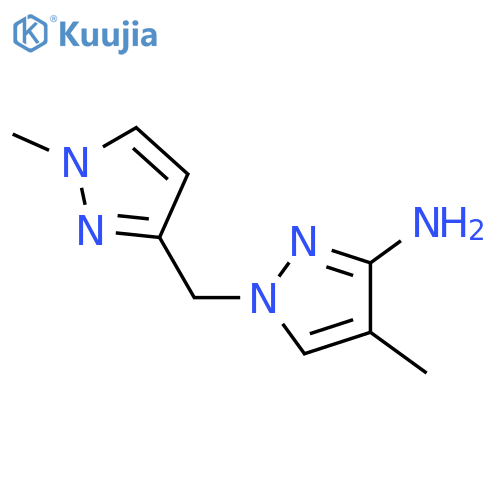 4-methyl-1-(1-methyl-1H-pyrazol-3-yl)methyl-1H-pyrazol-3-amine structure