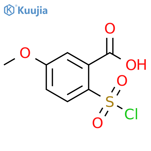 2-(chlorosulfonyl)-5-methoxybenzoic acid structure