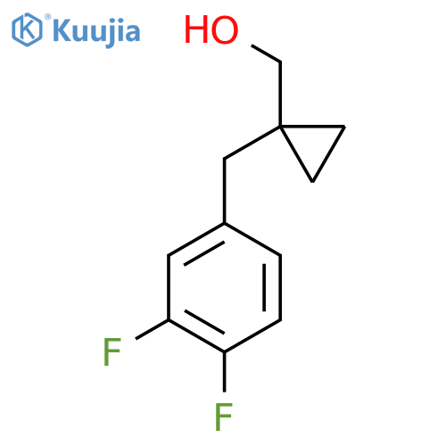 {1-(3,4-difluorophenyl)methylcyclopropyl}methanol structure