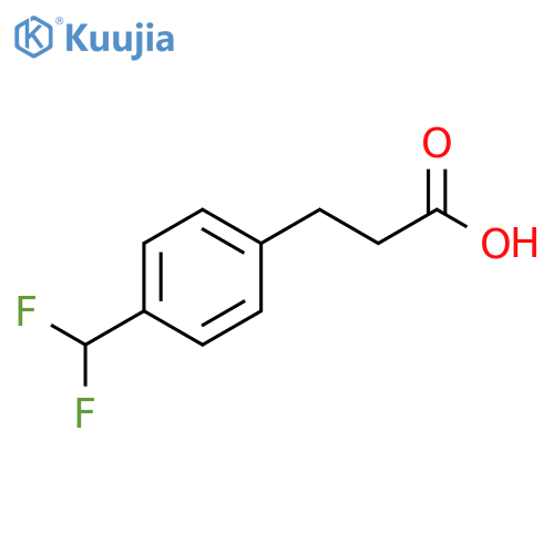 3-(4-(difluoromethyl)phenyl)propanoic acid structure
