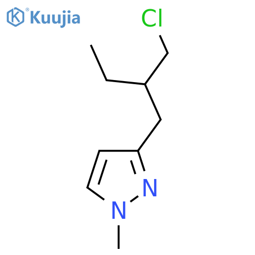 3-[2-(Chloromethyl)butyl]-1-methylpyrazole structure