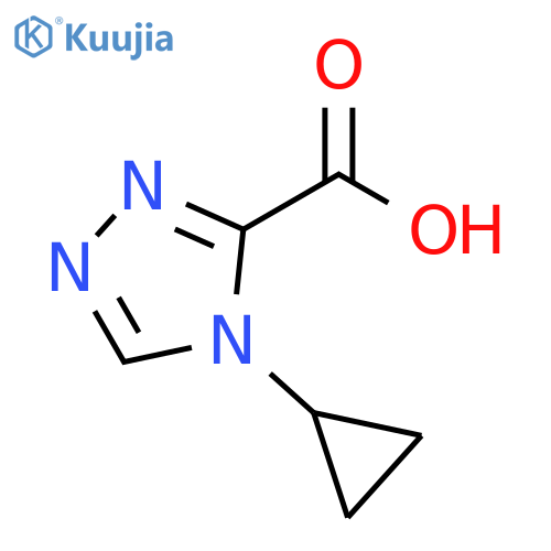 4H-1,2,4-Triazole-3-carboxylic acid, 4-cyclopropyl- structure