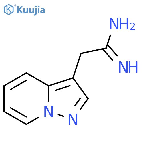 2-{pyrazolo1,5-apyridin-3-yl}ethanimidamide structure