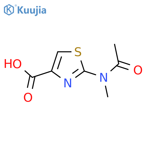2-(N-methylacetamido)-1,3-thiazole-4-carboxylic acid structure