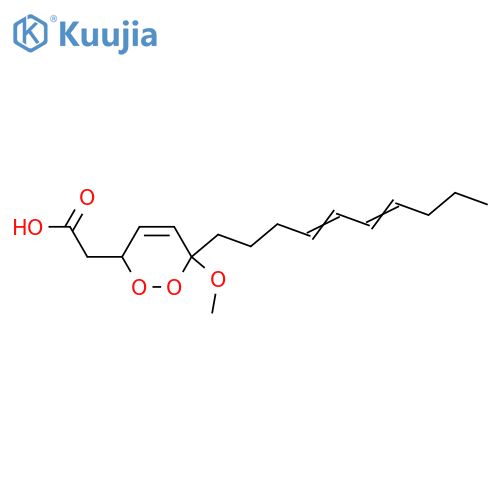 6-(4,6-Decadienyl)-3,6-dihydro-6-methoxy-1,2-dioxin-3-acetic acid structure