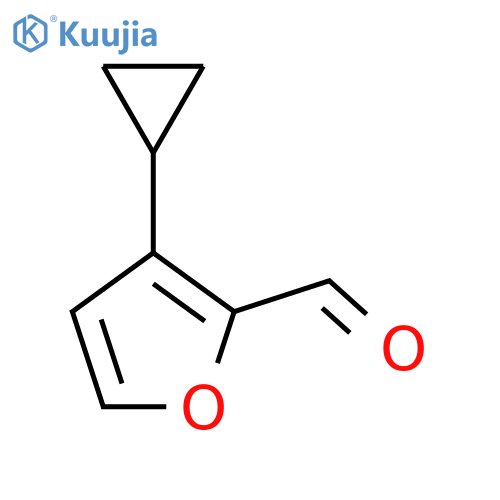 3-Cyclopropylfuran-2-carbaldehyde structure