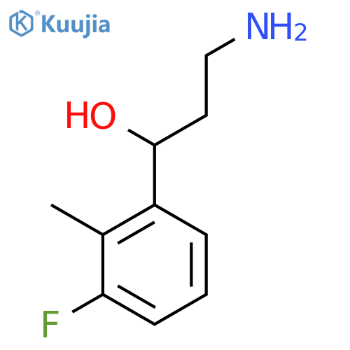 3-amino-1-(3-fluoro-2-methylphenyl)propan-1-ol structure