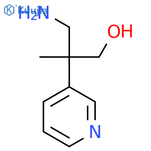 3-amino-2-methyl-2-(pyridin-3-yl)propan-1-ol structure