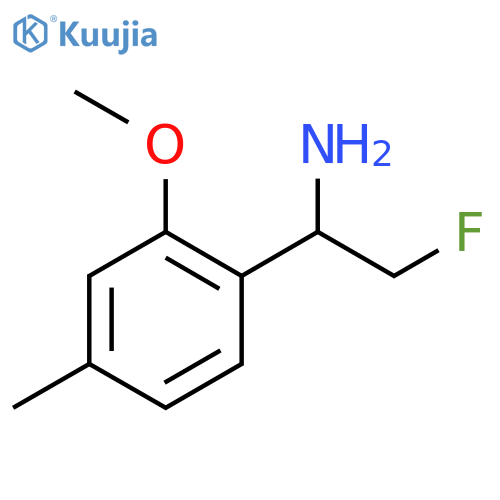 2-fluoro-1-(2-methoxy-4-methylphenyl)ethan-1-amine structure
