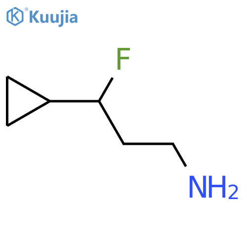 3-cyclopropyl-3-fluoropropan-1-amine structure