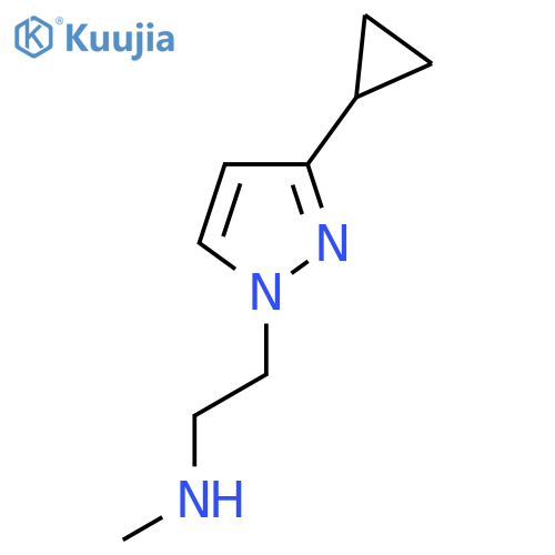 2-(3-cyclopropyl-1H-pyrazol-1-yl)ethyl(methyl)amine structure