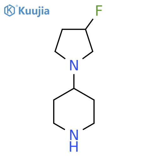 4-(3-Fluoropyrrolidin-1-yl)piperidine structure