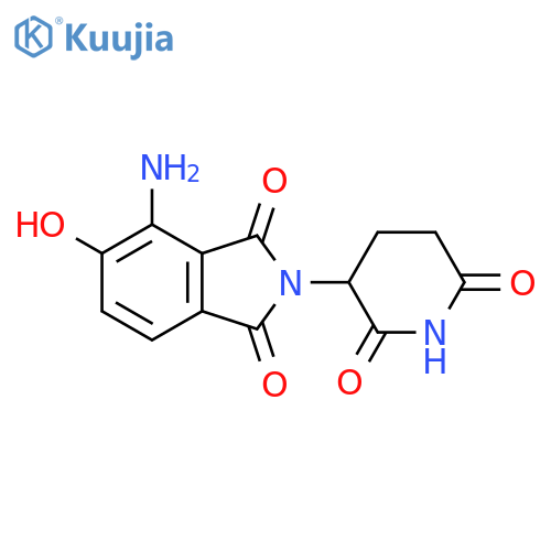 4-Amino-2-(2,6-dioxo-3-piperidinyl)-5-hydroxy-1H-isoindole-1,3(2H)-dione structure