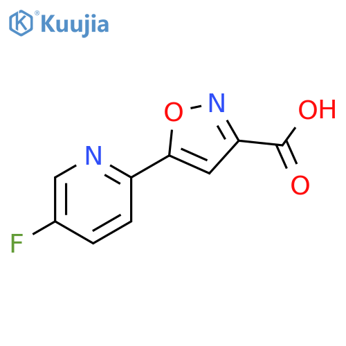 5-(5-fluoropyridin-2-yl)-1,2-oxazole-3-carboxylic acid structure