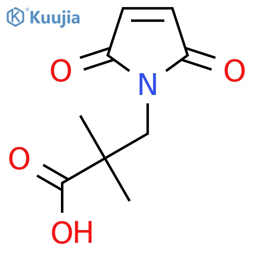 3-(2,5-dioxo-2,5-dihydro-1H-pyrrol-1-yl)-2,2-dimethylpropanoic acid structure