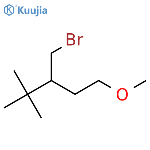 3-(Bromomethyl)-1-methoxy-4,4-dimethylpentane structure