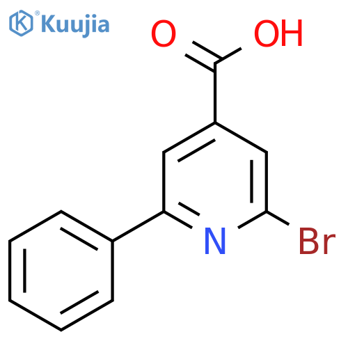 2-Bromo-6-phenylpyridine-4-carboxylic acid structure