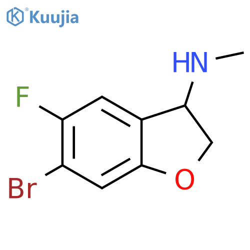 3-Benzofuranamine, 6-bromo-5-fluoro-2,3-dihydro-N-methyl- structure