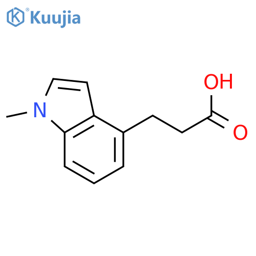 3-(1-methyl-1H-indol-4-yl)propanoic acid structure