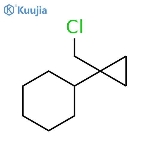Cyclohexane, [1-(chloromethyl)cyclopropyl]- structure