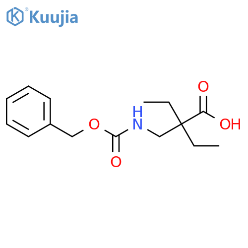 Butanoic acid, 2-ethyl-2-[[[(phenylmethoxy)carbonyl]amino]methyl]- structure