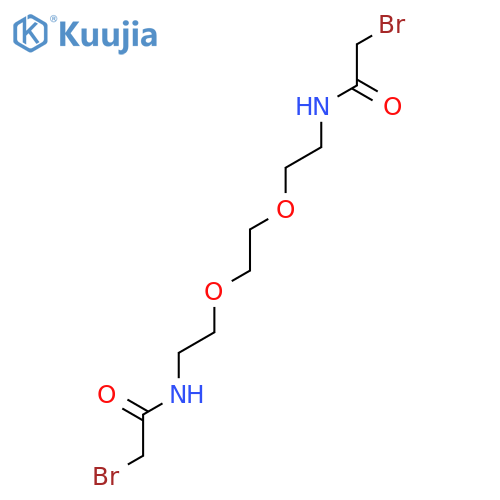 Acetamide, N,N'-[1,2-ethanediylbis(oxy-2,1-ethanediyl)]bis[2-bromo- structure